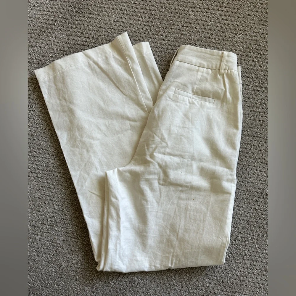Princess Polly Cream Linen Trousers – Women’s Size 4 (US) - Picture 3 of 3
